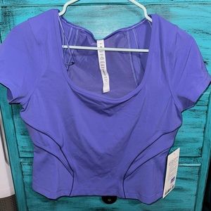Lululemon Square Neck Mesh and Nulu Yoga Tee